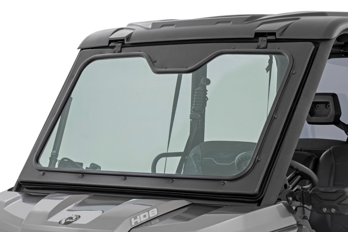 Can-Am Defender DPS HD8 CAB Electric Tilt Windshield - Rough Country - Auto-Tilt Glass - 2021